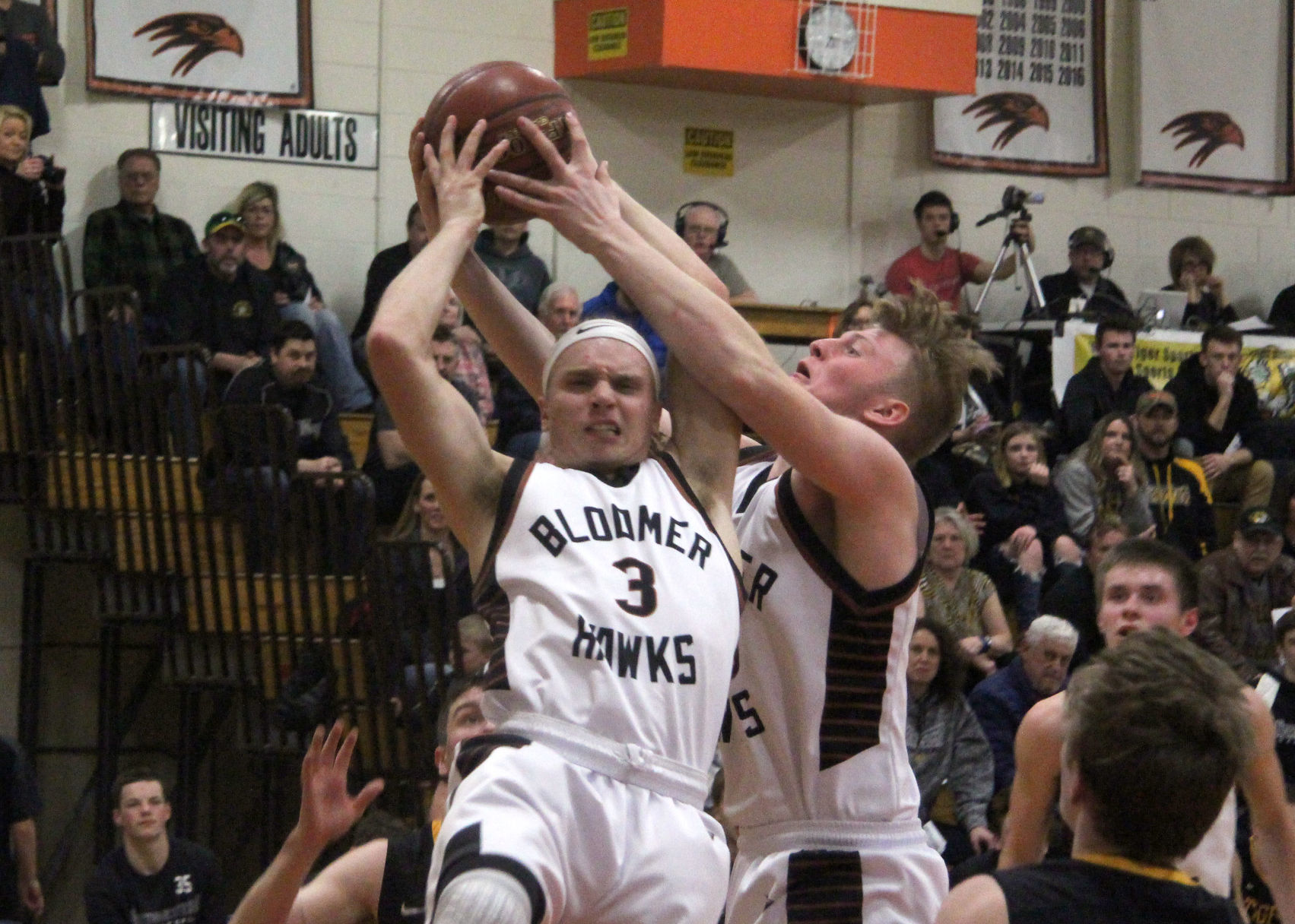 Northwestern at Bloomer boys basketball 3-2-18